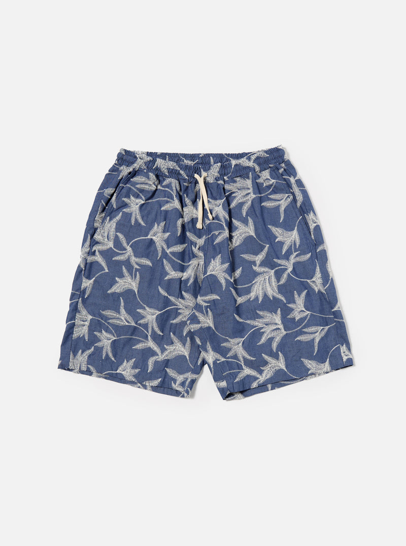 Indigo Summer Jungle Cotton Simple Short