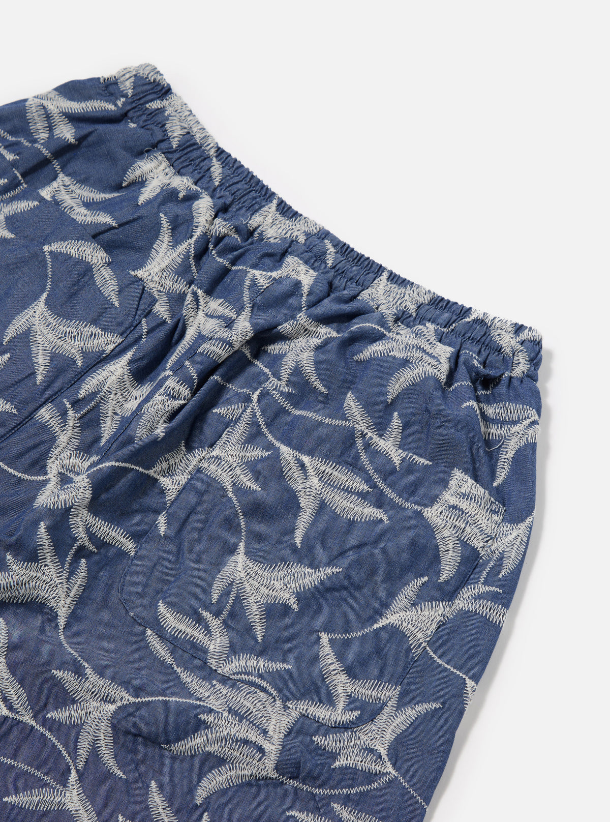Indigo Summer Jungle Cotton Simple Short