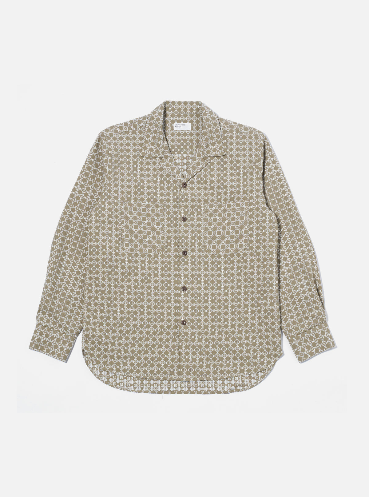 Sand/White Rhodes Cotton Work Shirt
