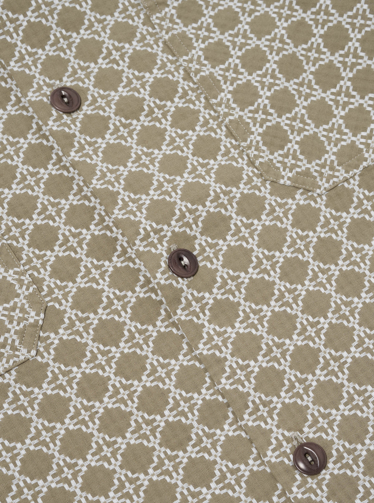 Sand/White Rhodes Cotton Work Shirt