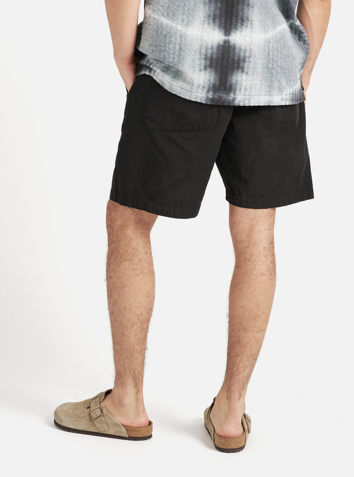 Black Kelly Cotton Simple Short