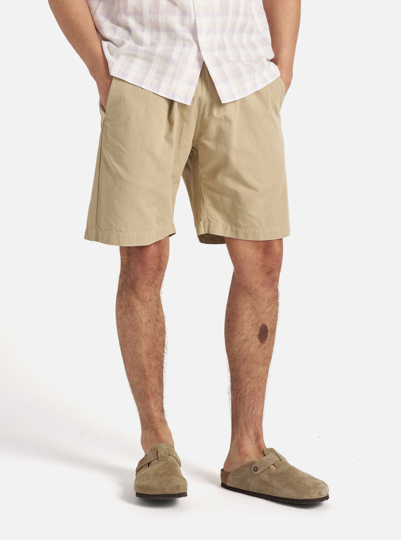 Sand Kelly Cotton Simple Short