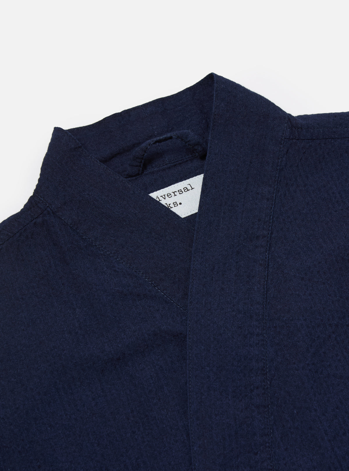 Washed Indigo Seersucker Kyoto Work Jacket