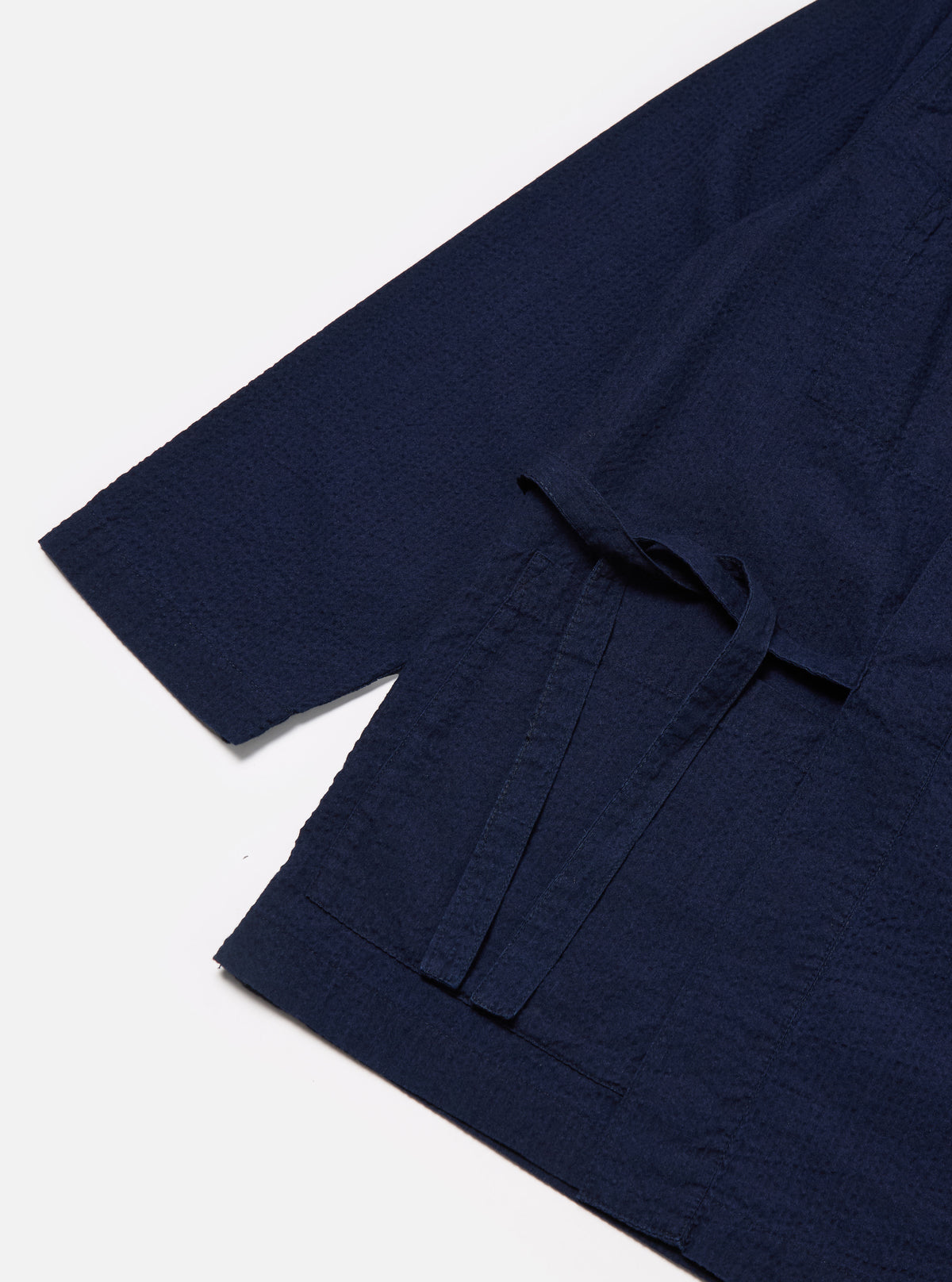 Washed Indigo Seersucker Kyoto Work Jacket