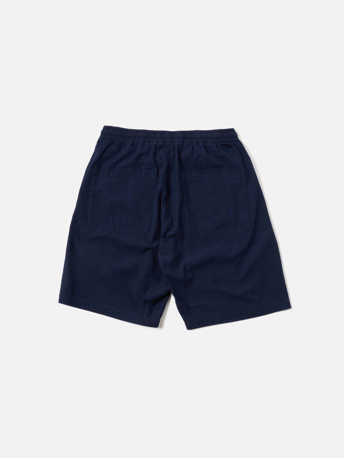 Washed Indigo Seersucker Simple Short
