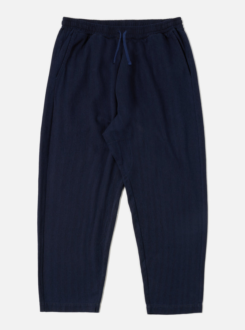 Indigo Herringbone Denim Braga Pant
