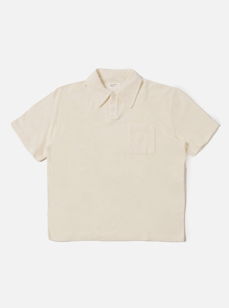 Ecru Light Weight Terry Newlyn Polo