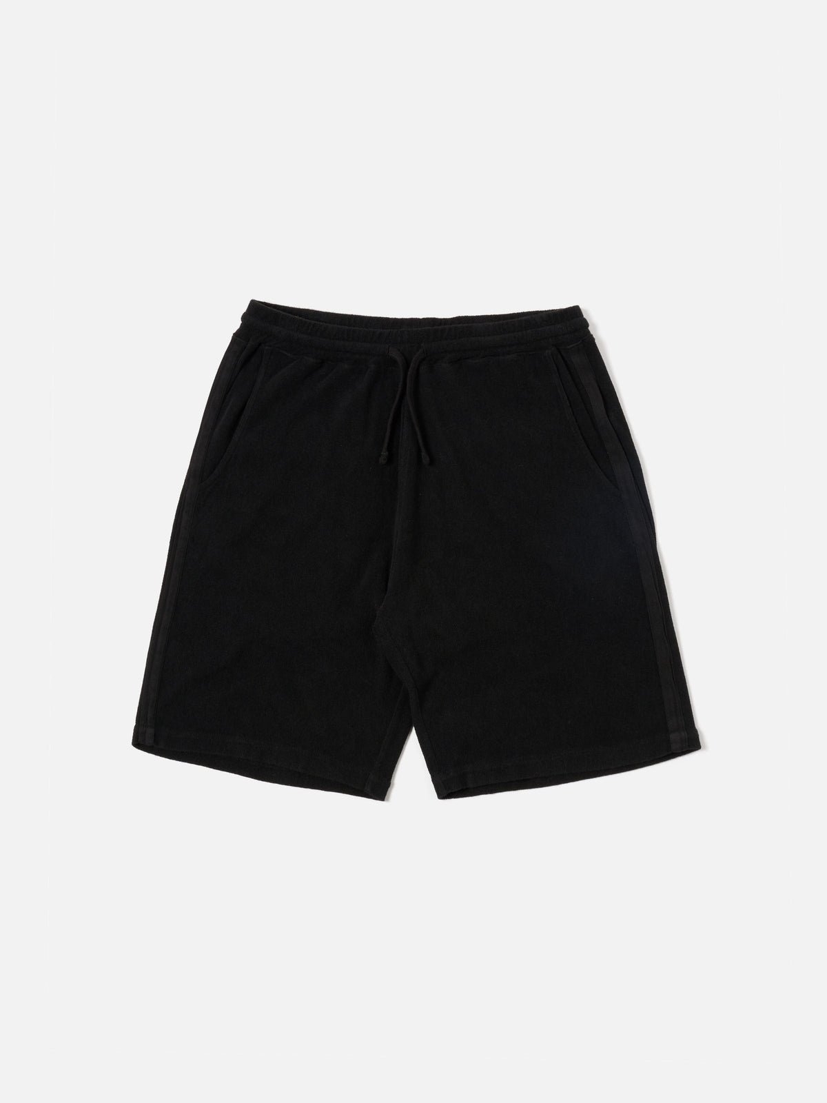 Black Light Weight Terry Simple Short