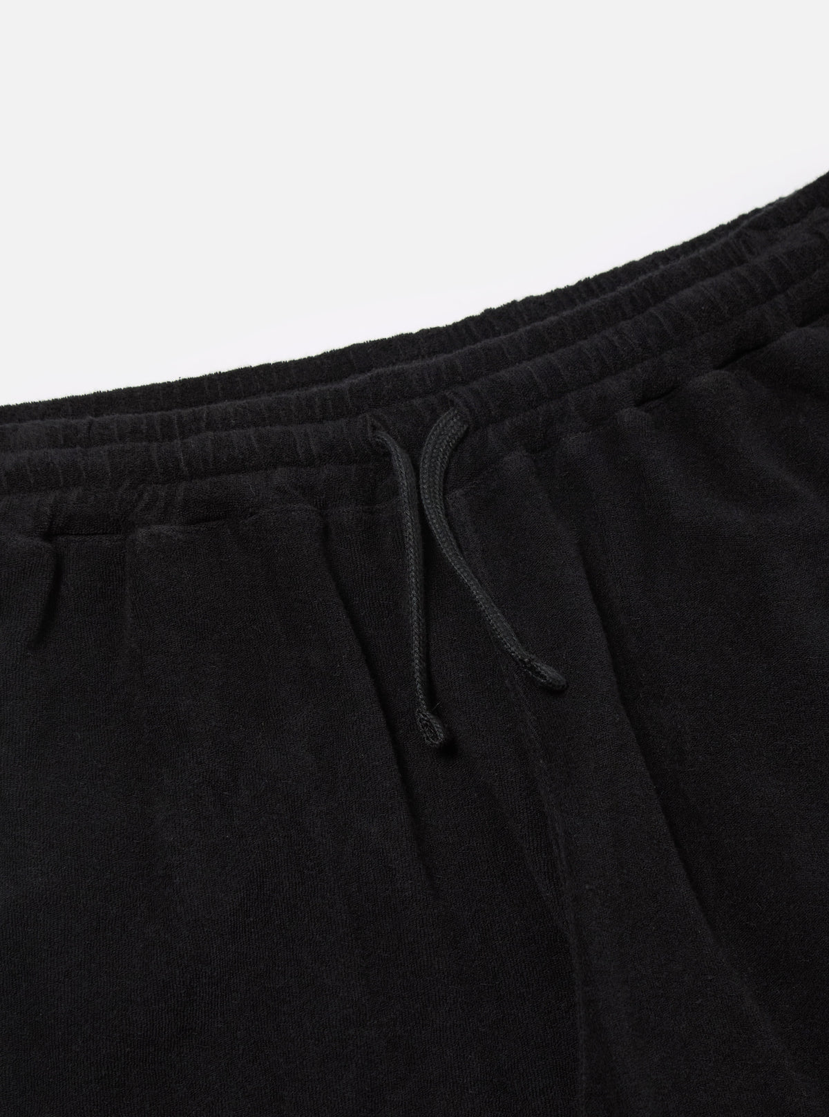 Black Light Weight Terry Simple Short
