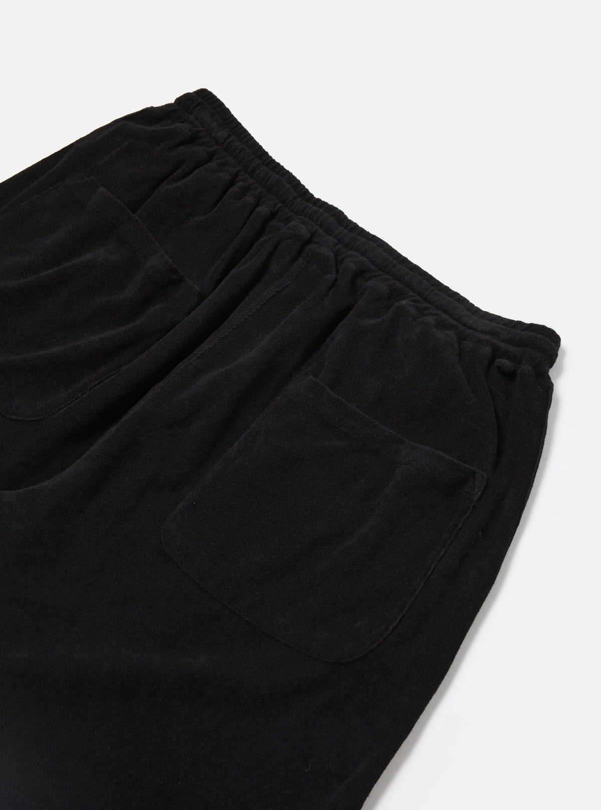 Black Light Weight Terry Simple Short
