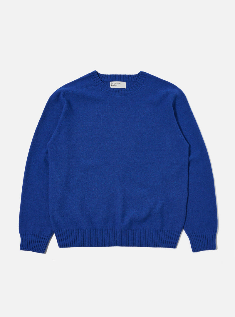 Bold Blue Coast Knit Seamless Crew