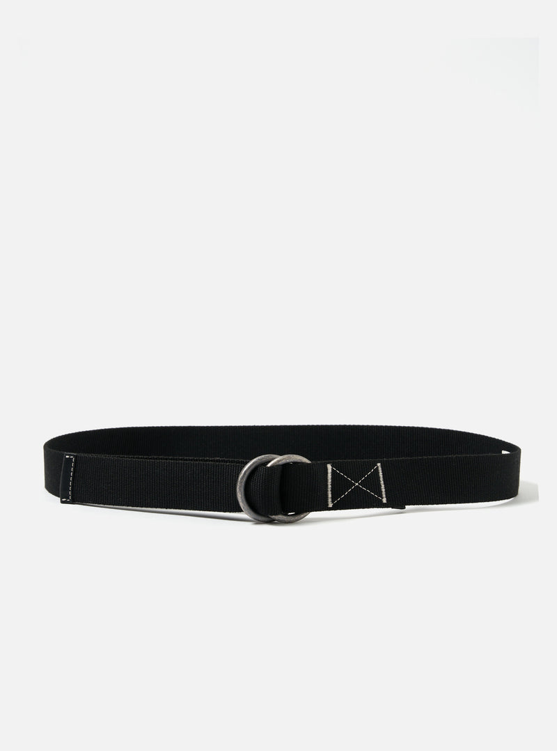 Black Canvas O Ring Belt