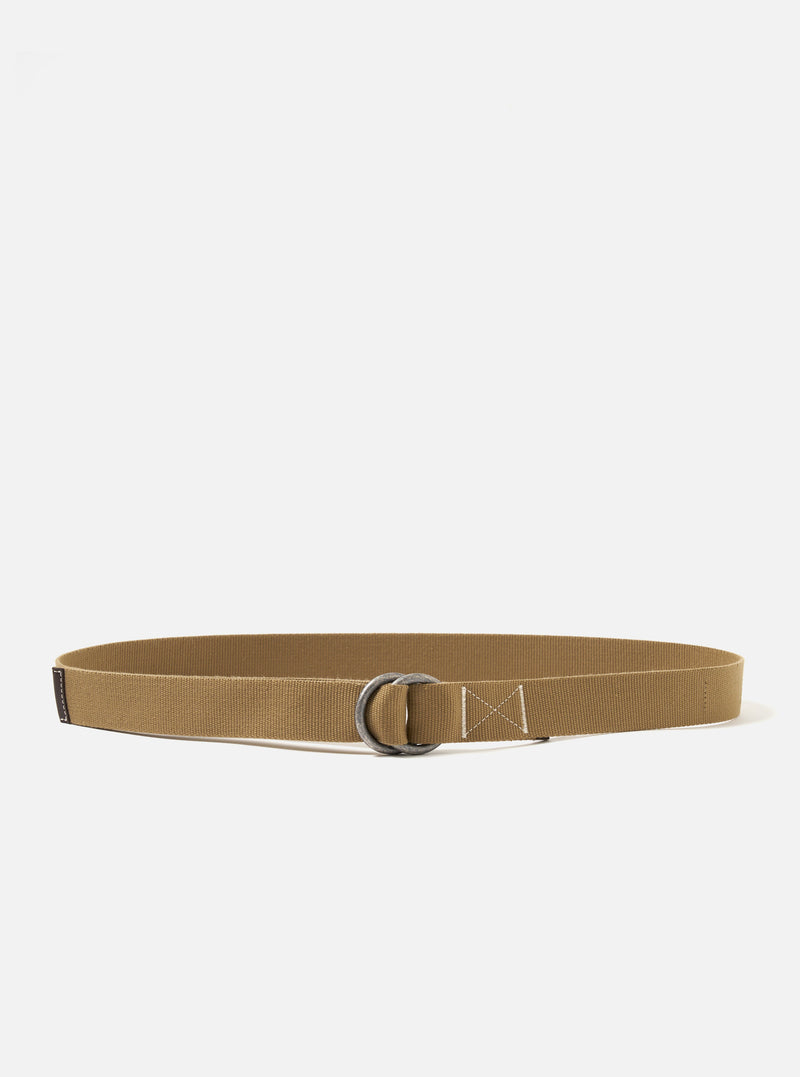 Dark Sand Canvas O Ring Belt