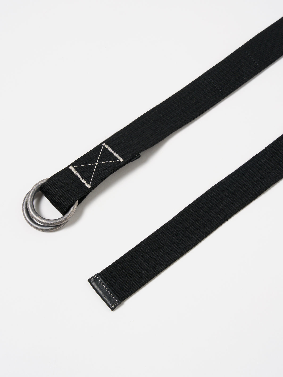 Black Canvas O Ring Belt