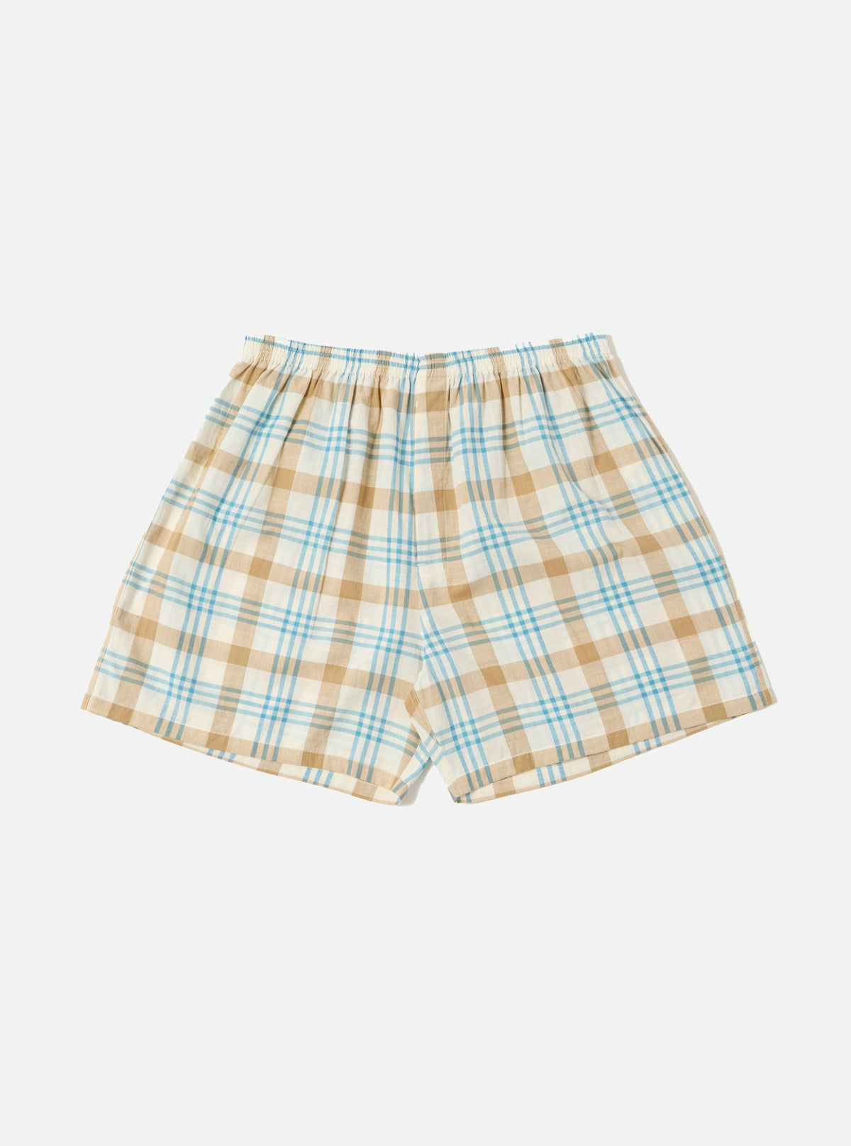 Ecru Madras Check Boxer Short
