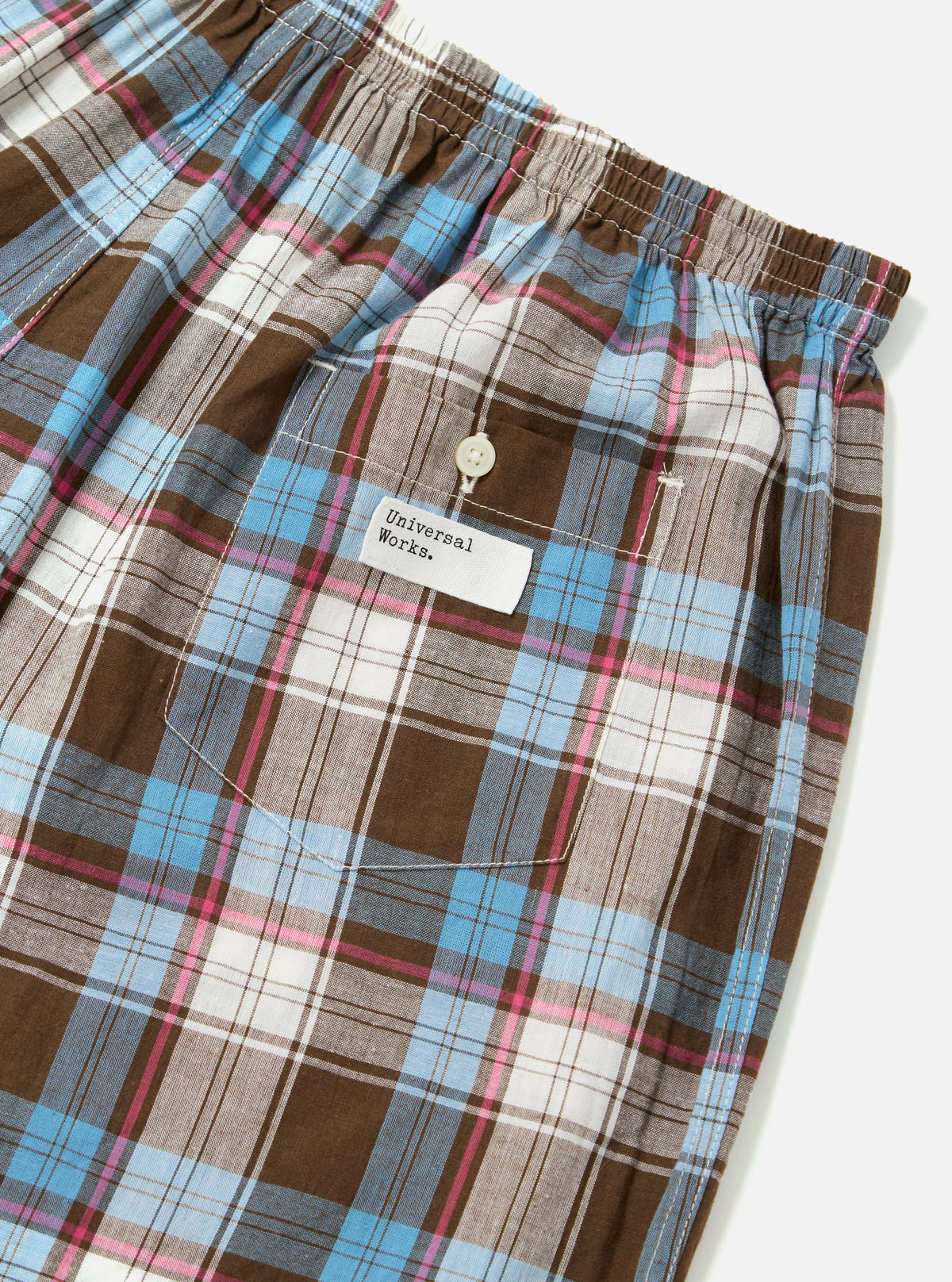 Blue/Brown Check 3 Boxer Short