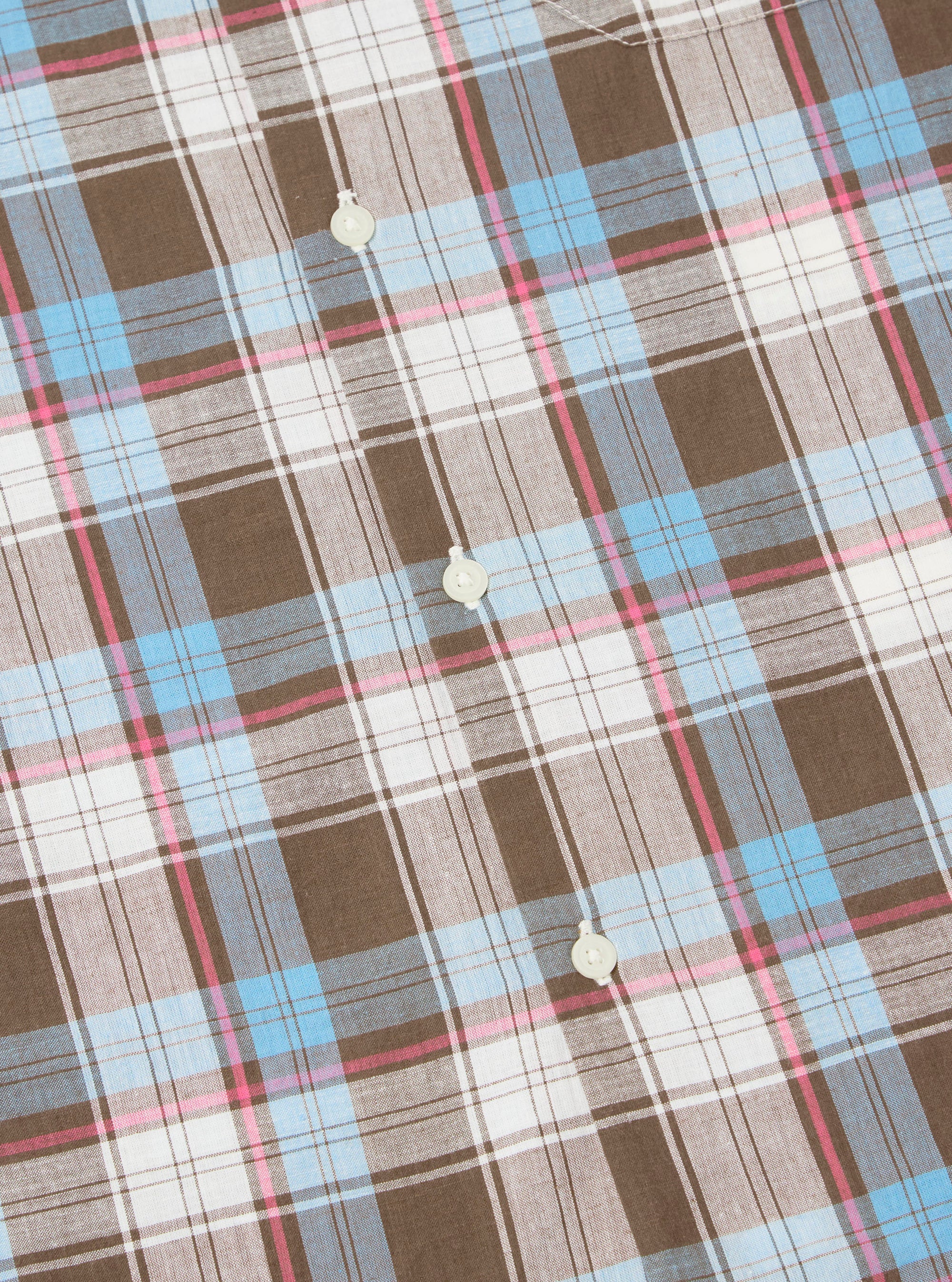 Blue/Brown Check 3 Long Pyjama Set