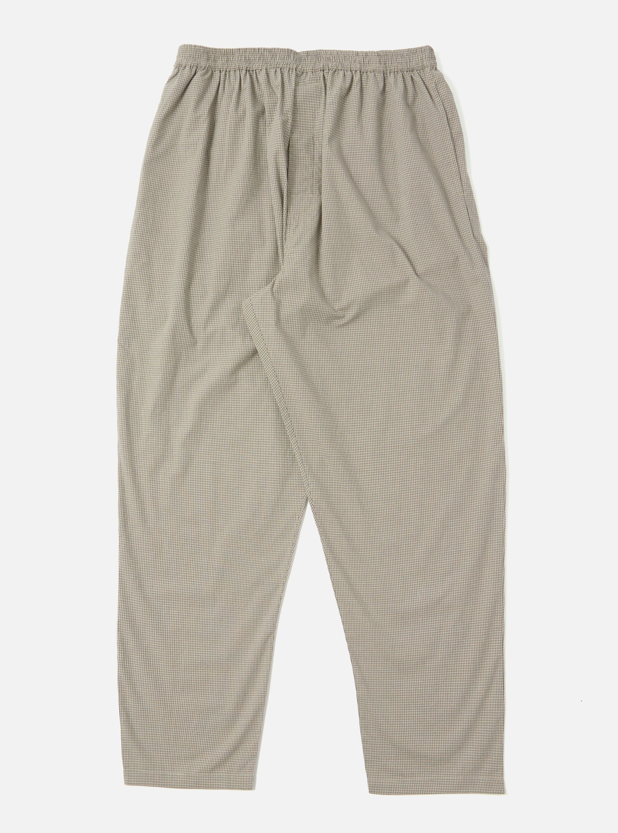 Green Tiny Check Long Pyjama Set