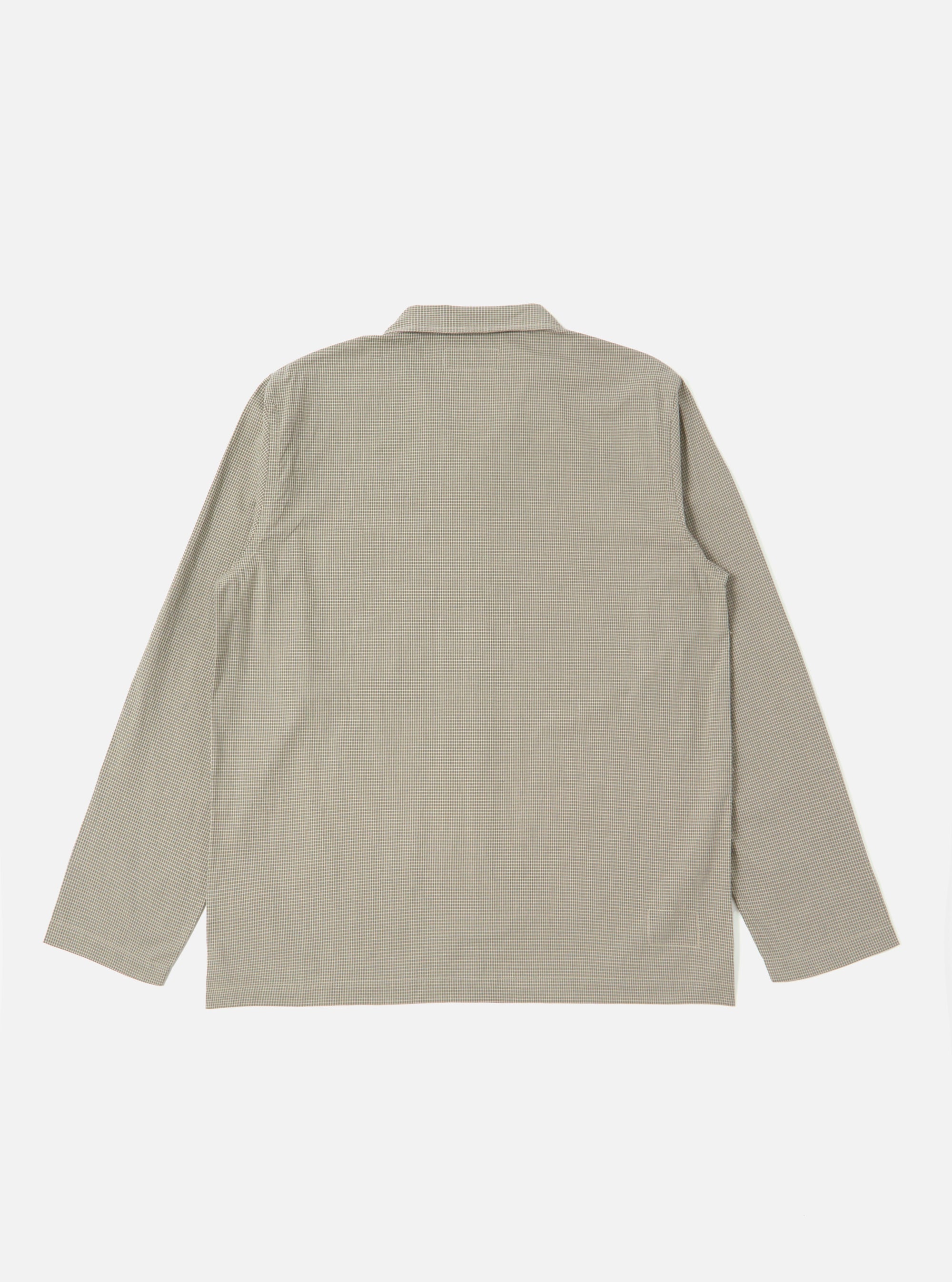 Green Tiny Check Long Pyjama Set