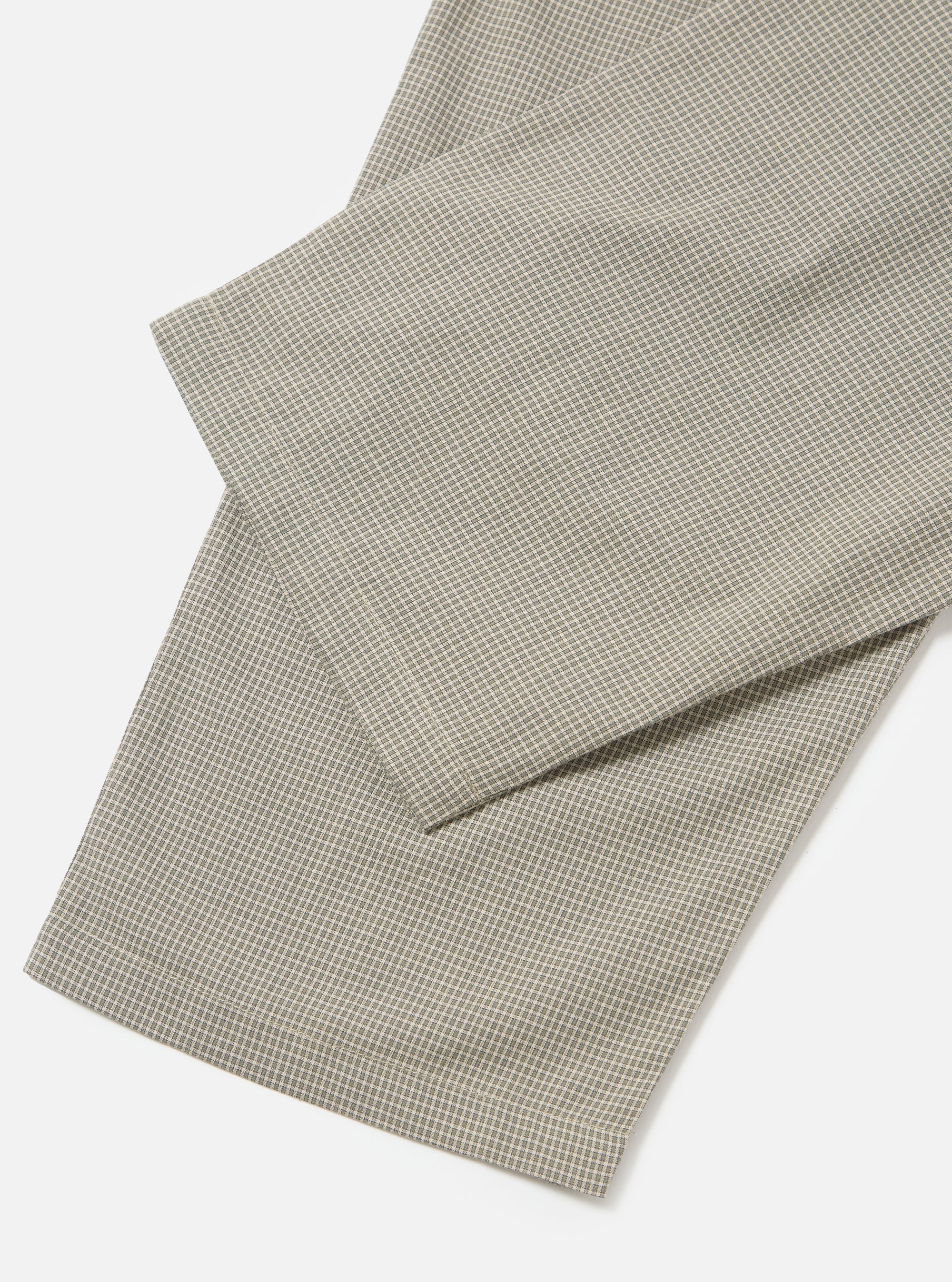 Green Tiny Check Long Pyjama Set