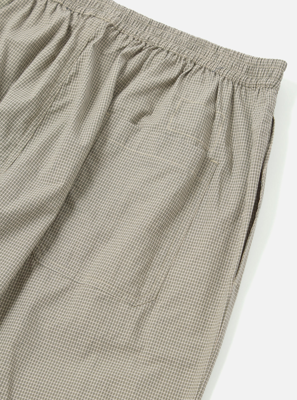 Green Tiny Check Long Pyjama Set