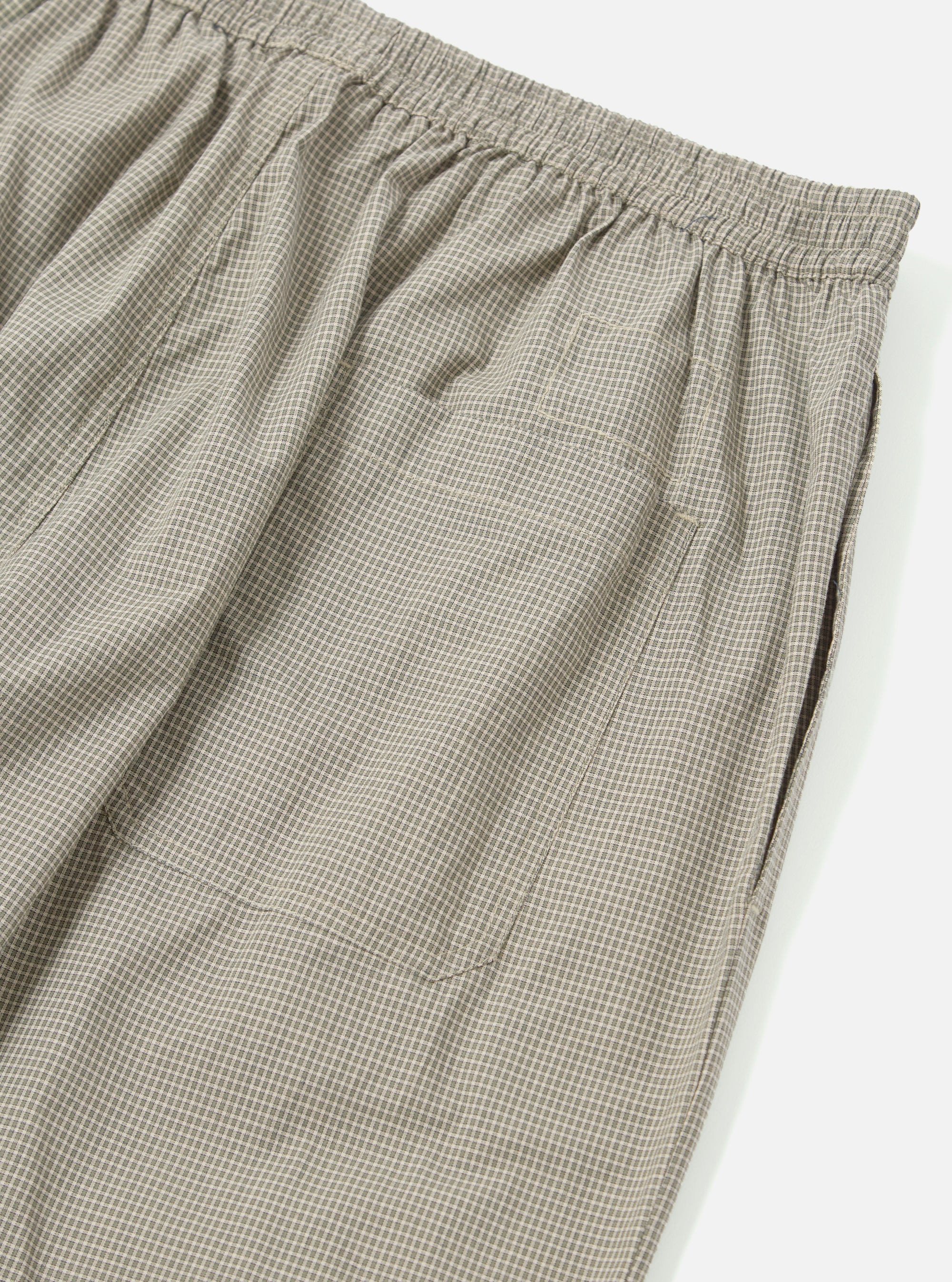 Green Tiny Check Long Pyjama Set