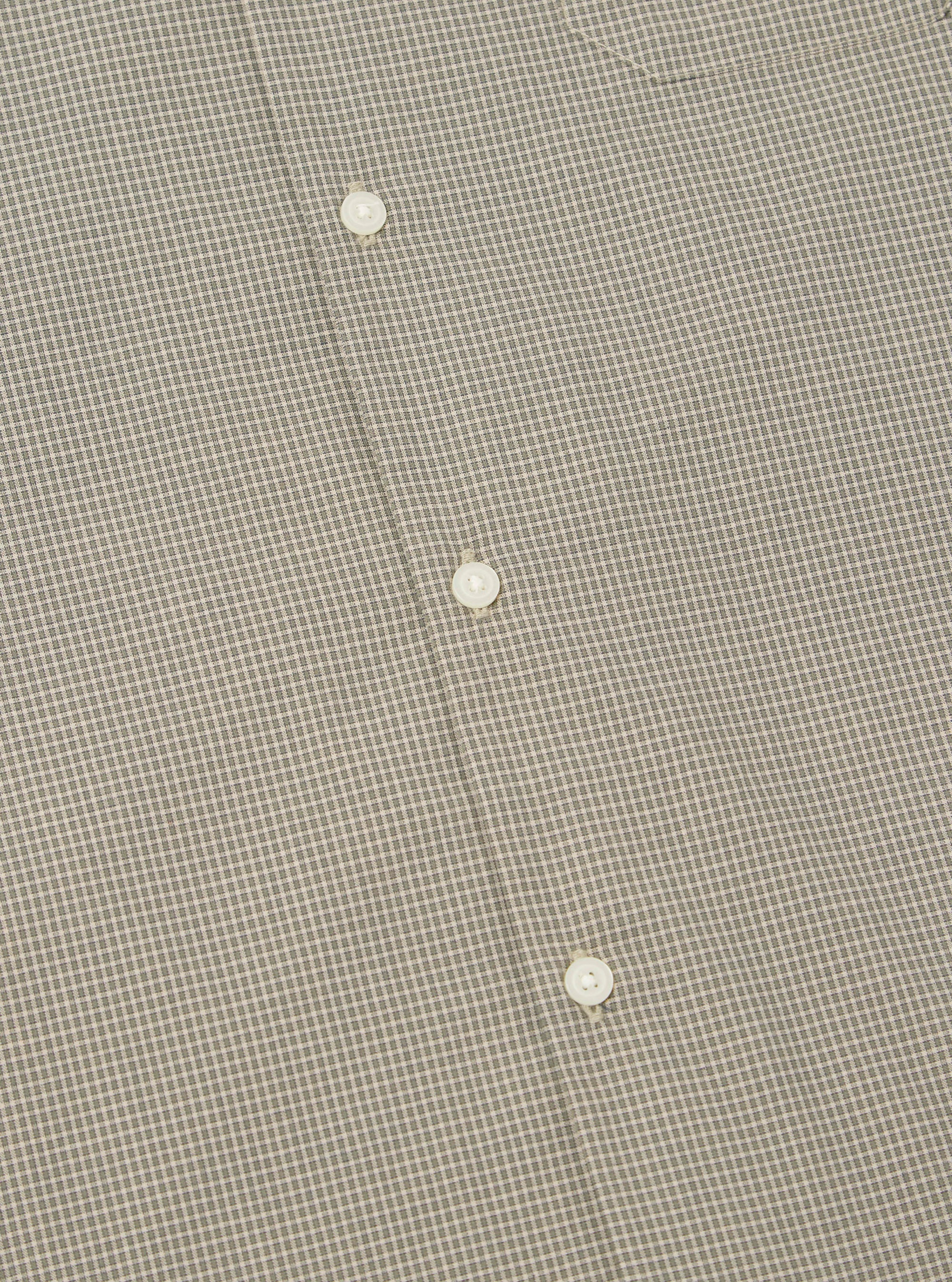 Green Tiny Check Long Pyjama Set