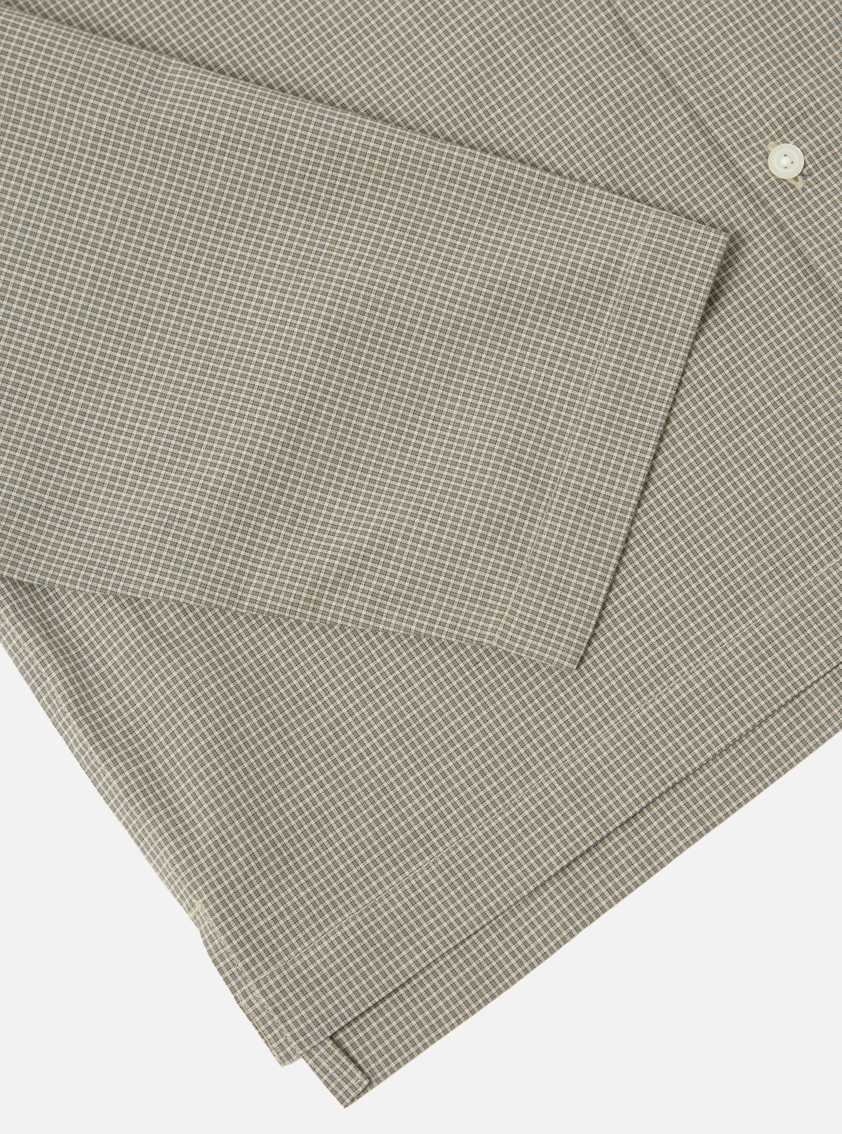 Green Tiny Check Long Pyjama Set