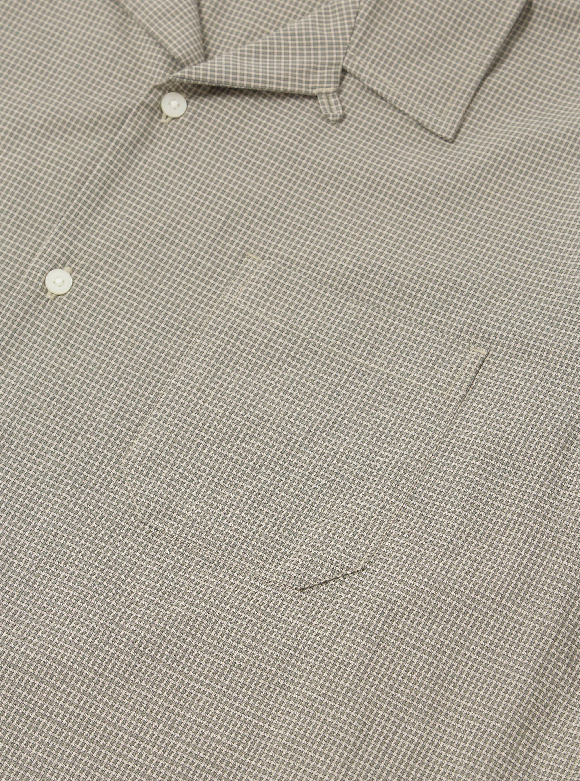 Green Tiny Check Long Pyjama Set