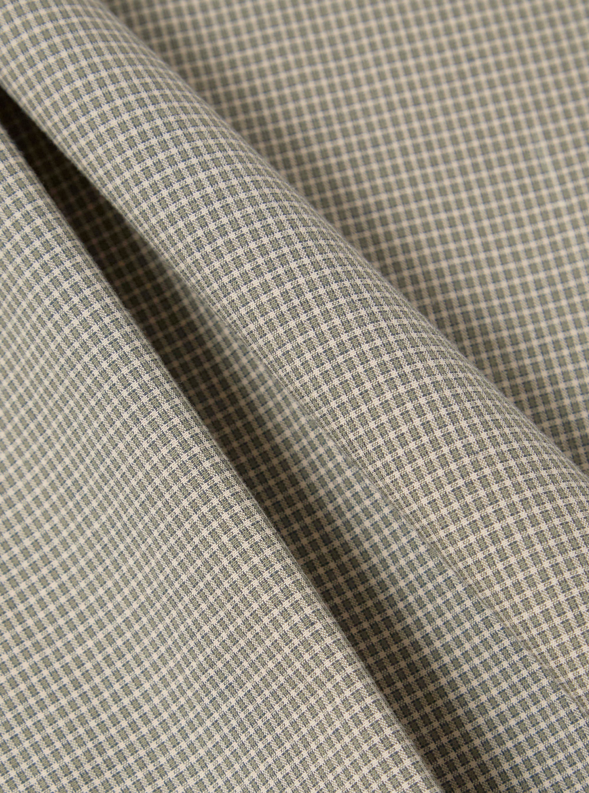 Green Tiny Check Long Pyjama Set
