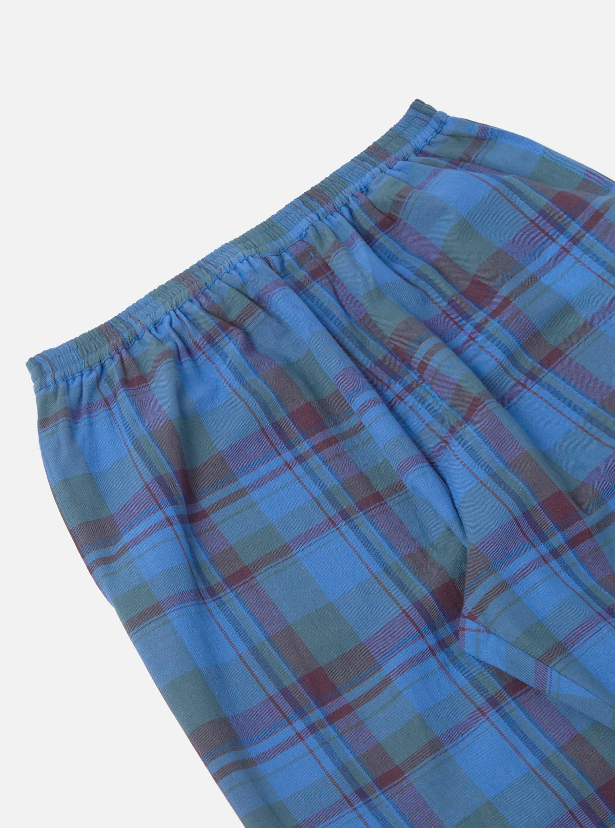 Blue Kip Check Long Pyjama Set