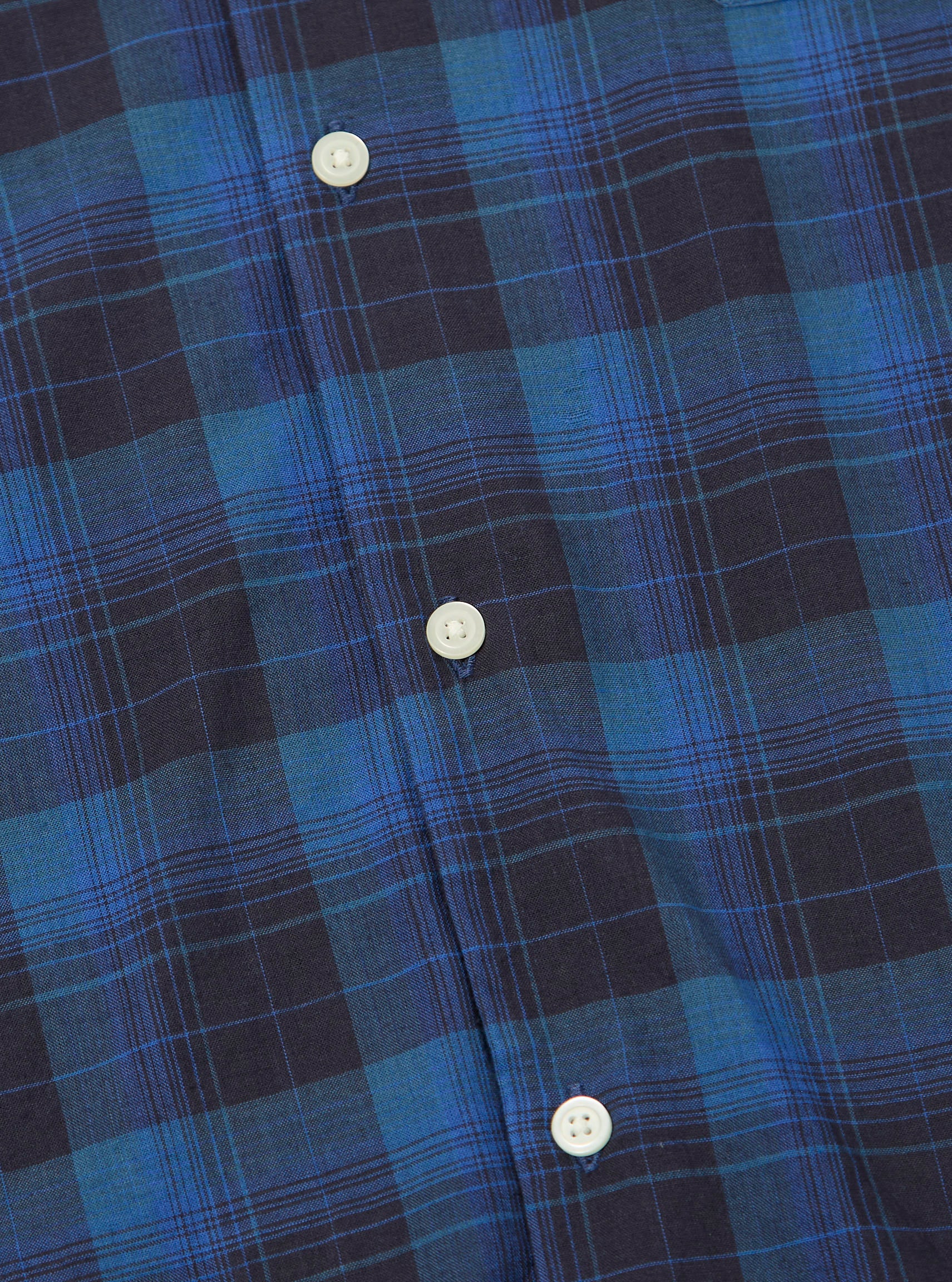 Navy/Blue Check Long Pyjama Set