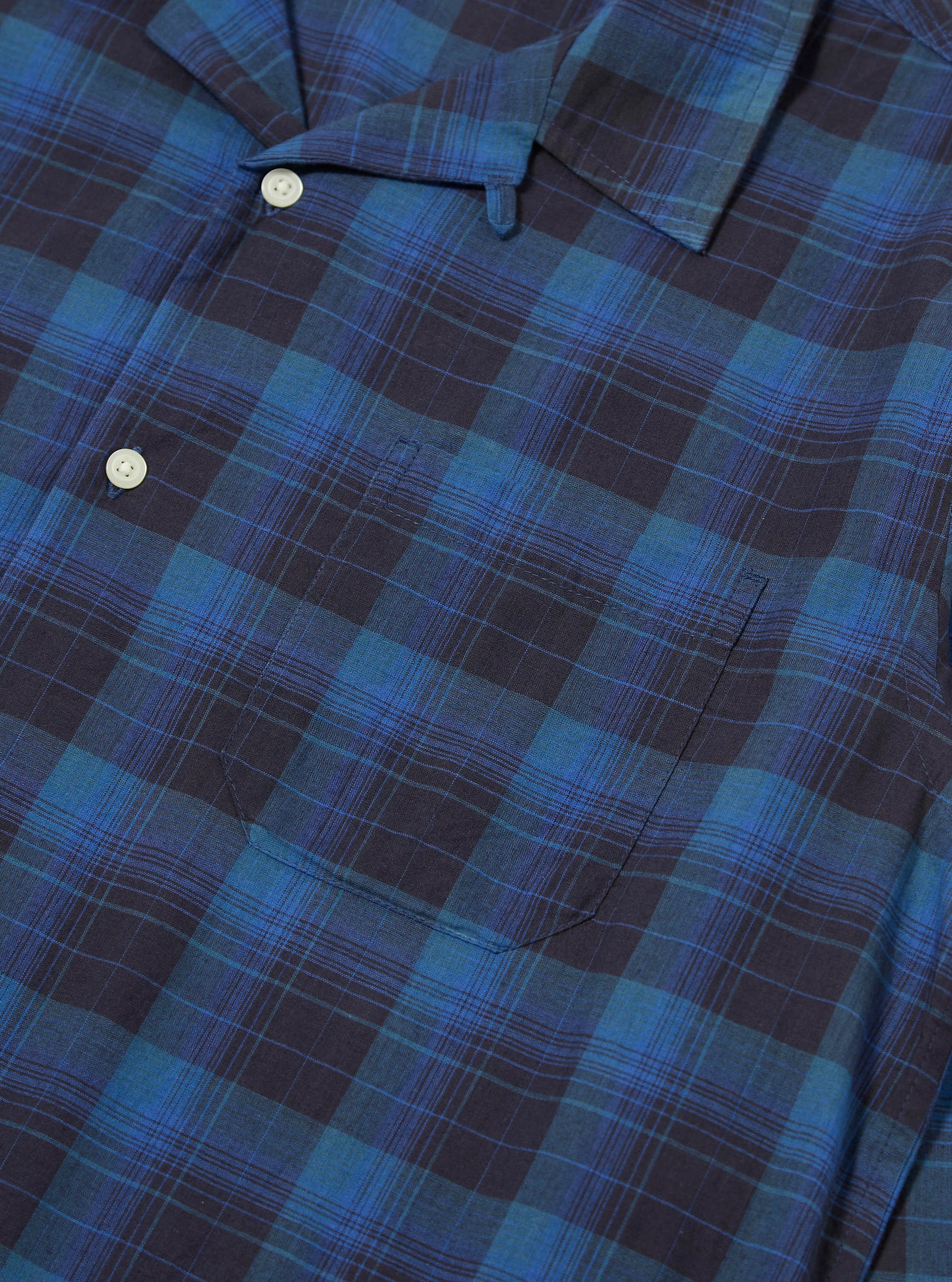 Navy/Blue Check Long Pyjama Set