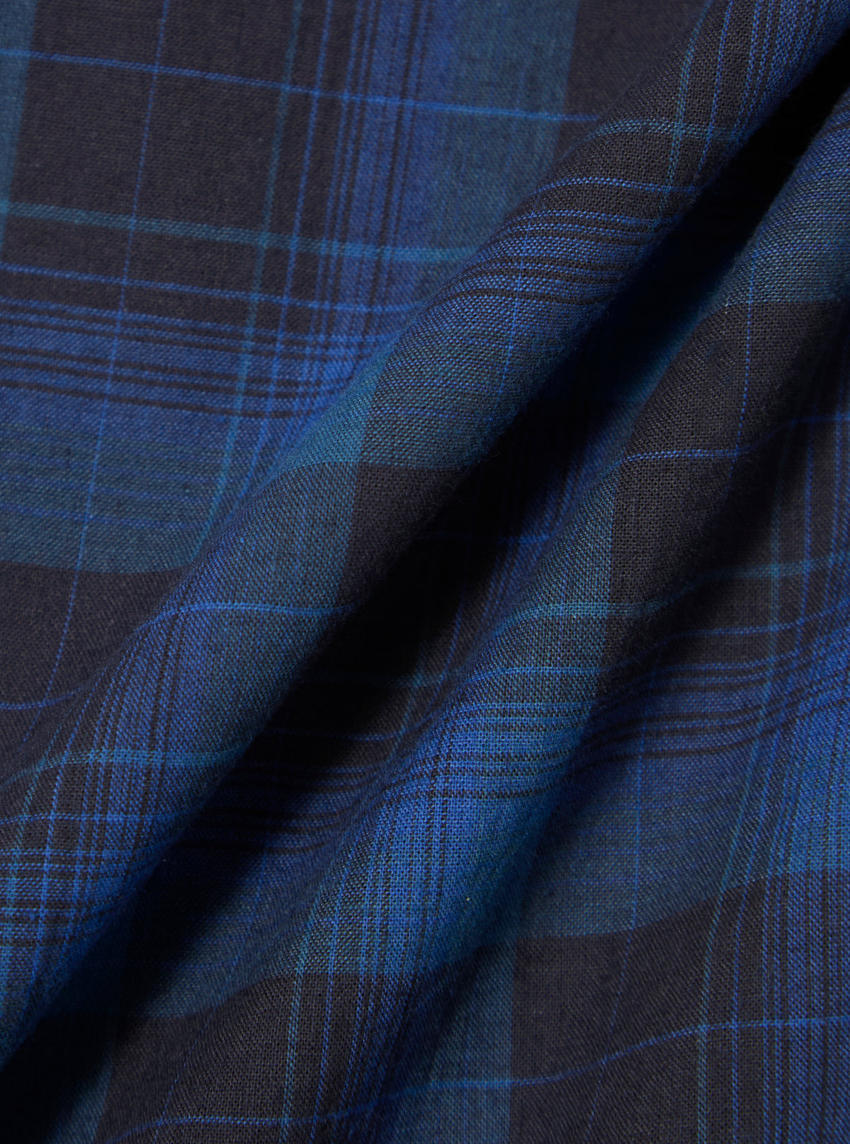 Navy/Blue Check Long Pyjama Set