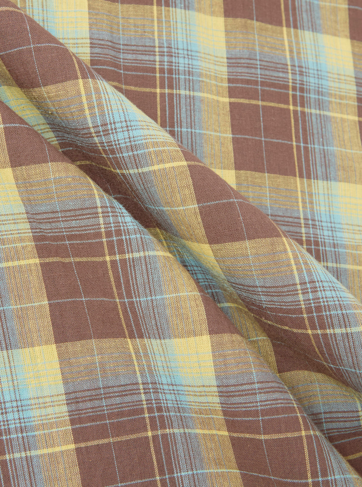 Yellow/Brown Check Short Pyjama Set