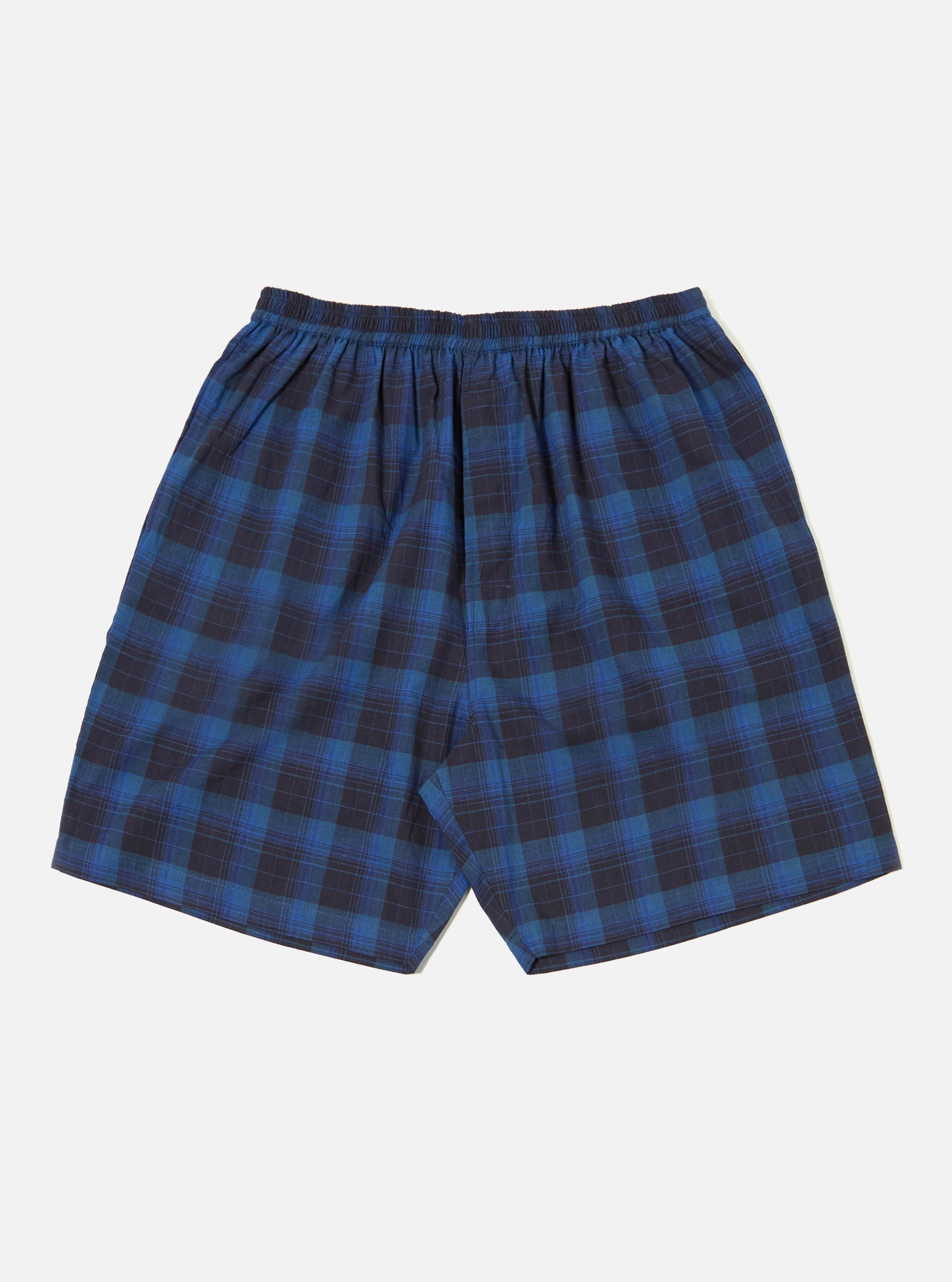 Navy/Blue Check Short Pyjama Set