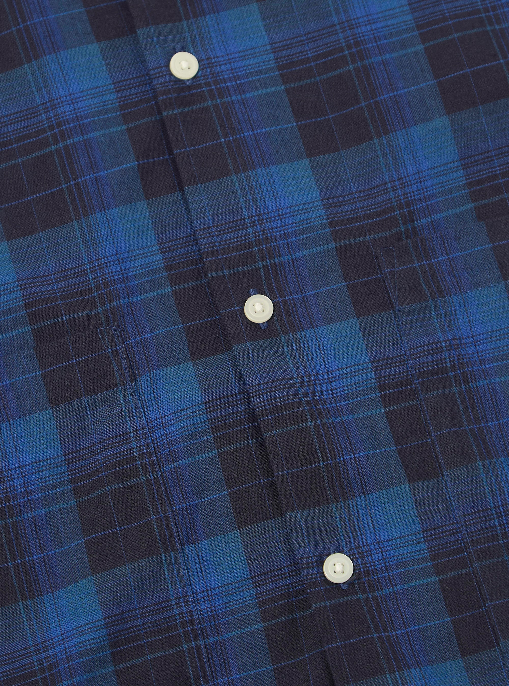 Navy/Blue Check Short Pyjama Set