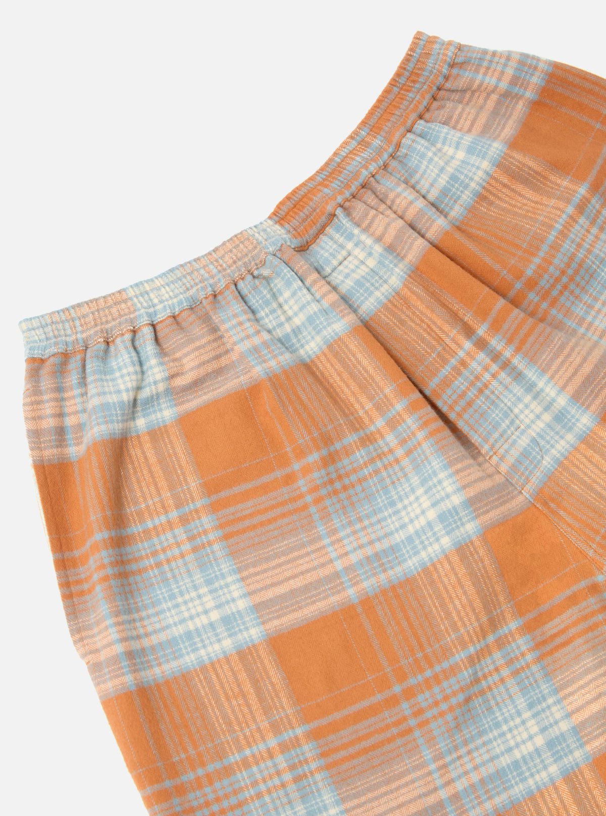 Orange Check Pyjama Short