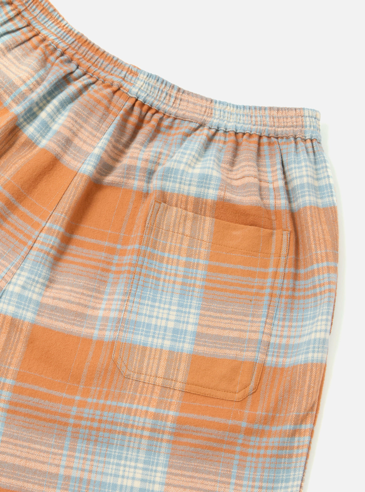Orange Check Pyjama Short