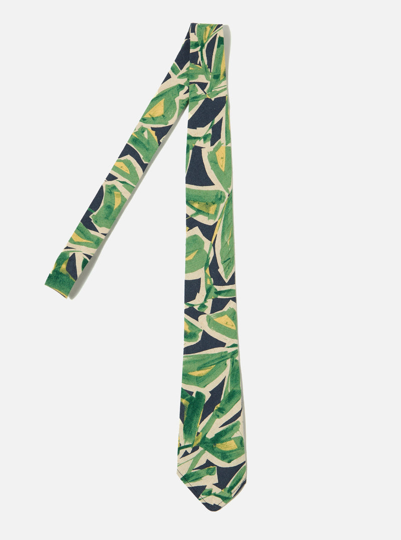 Navy Artist Flower Lincot Tie