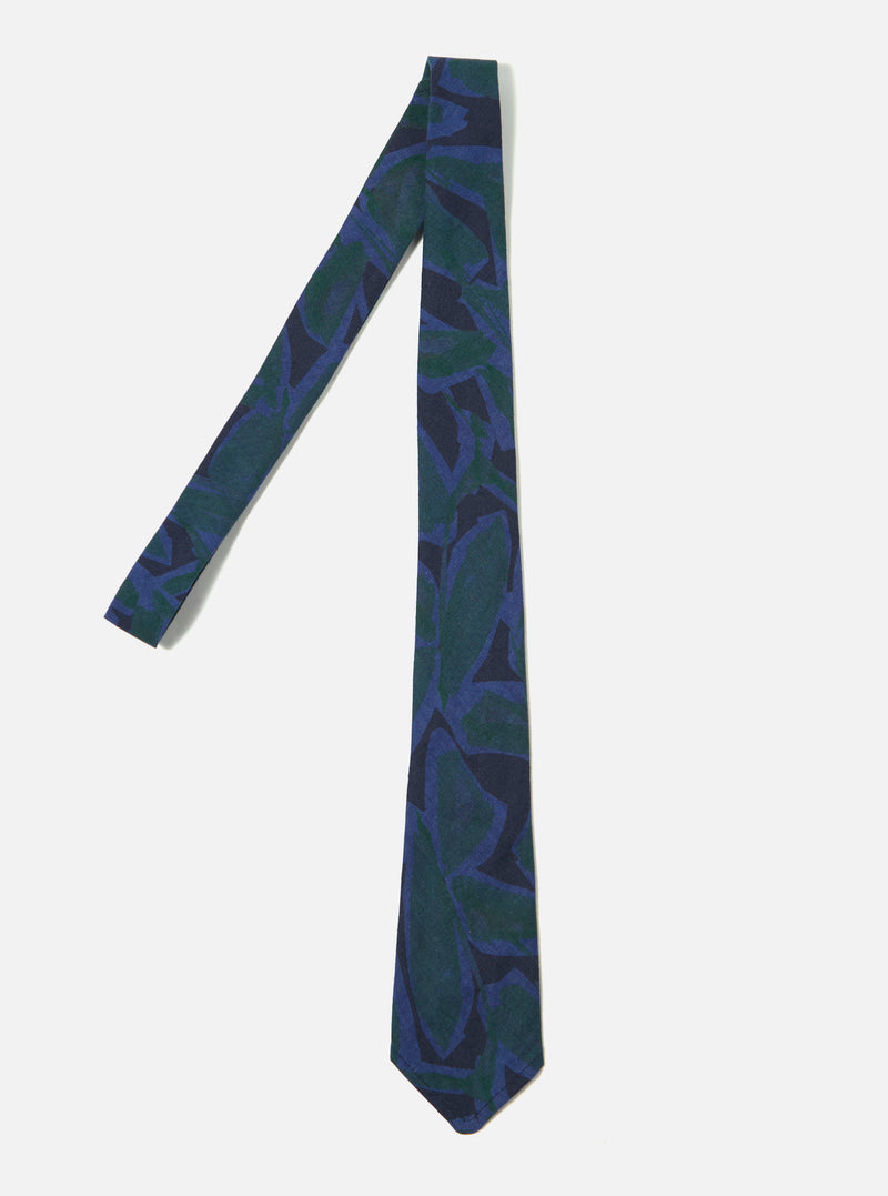 Deep Blue Artist Flower Lincot Tie
