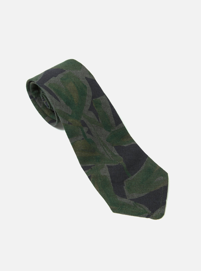 Khaki Artist Flower Lincot Tie