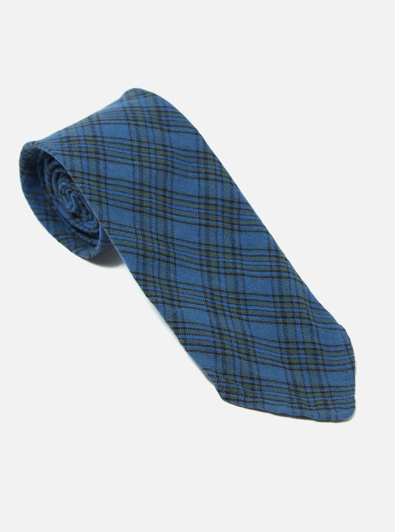 Navy Picnic Plaid Tie