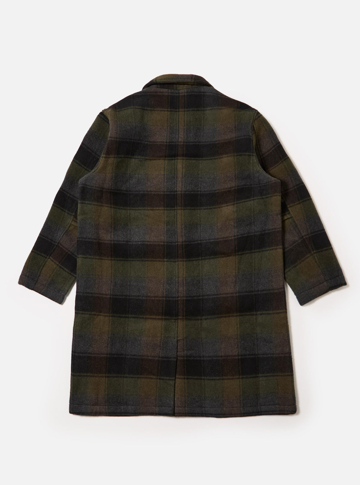 Black/Brown Berlin Wool Check Account Coat
