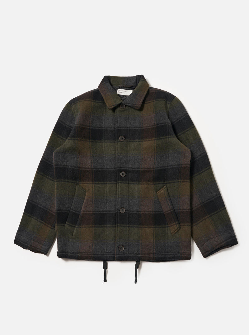 Black/Brown Berlin Wool Check Wayfarer Jacket