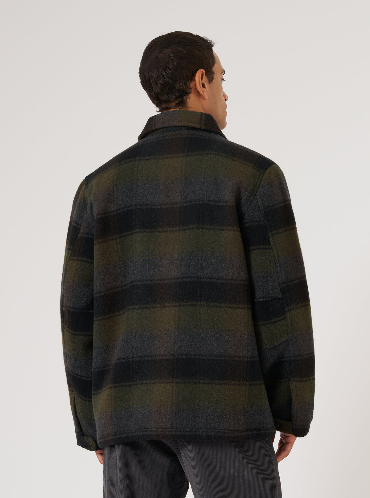 Black/Brown Berlin Wool Check Wayfarer Jacket