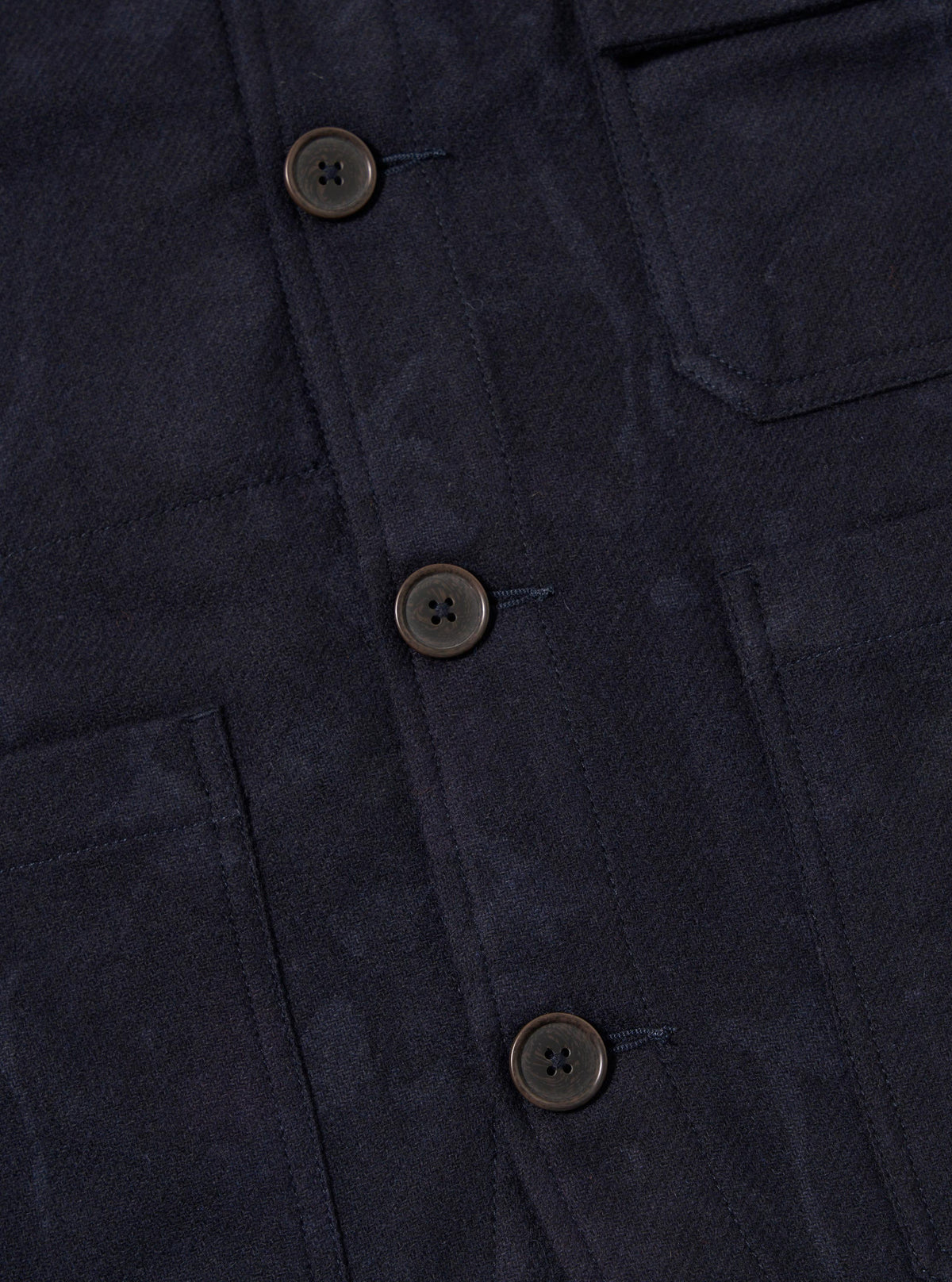 Navy Flower Print Flannel Cabin Jacket