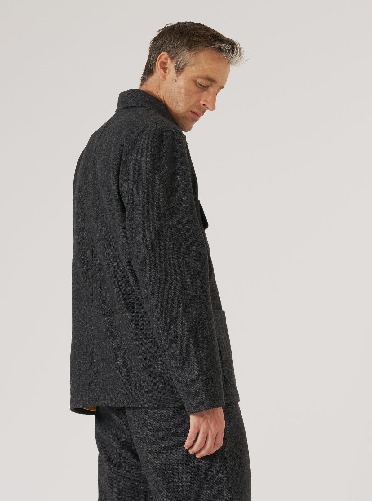Grey Anders Wool Upcycled Merchant Jacket