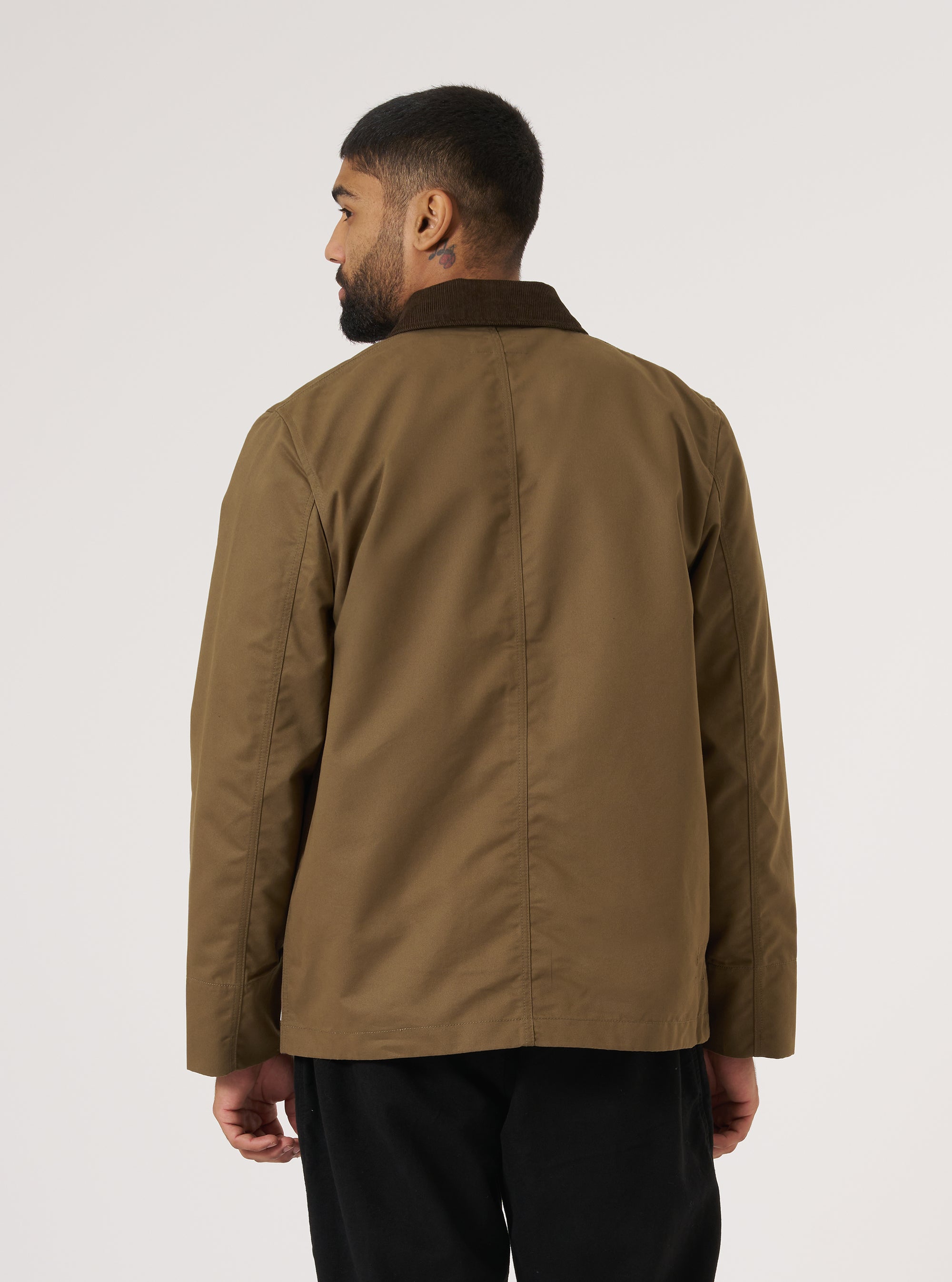 Khaki Brushed Polytech Merchant Jacket