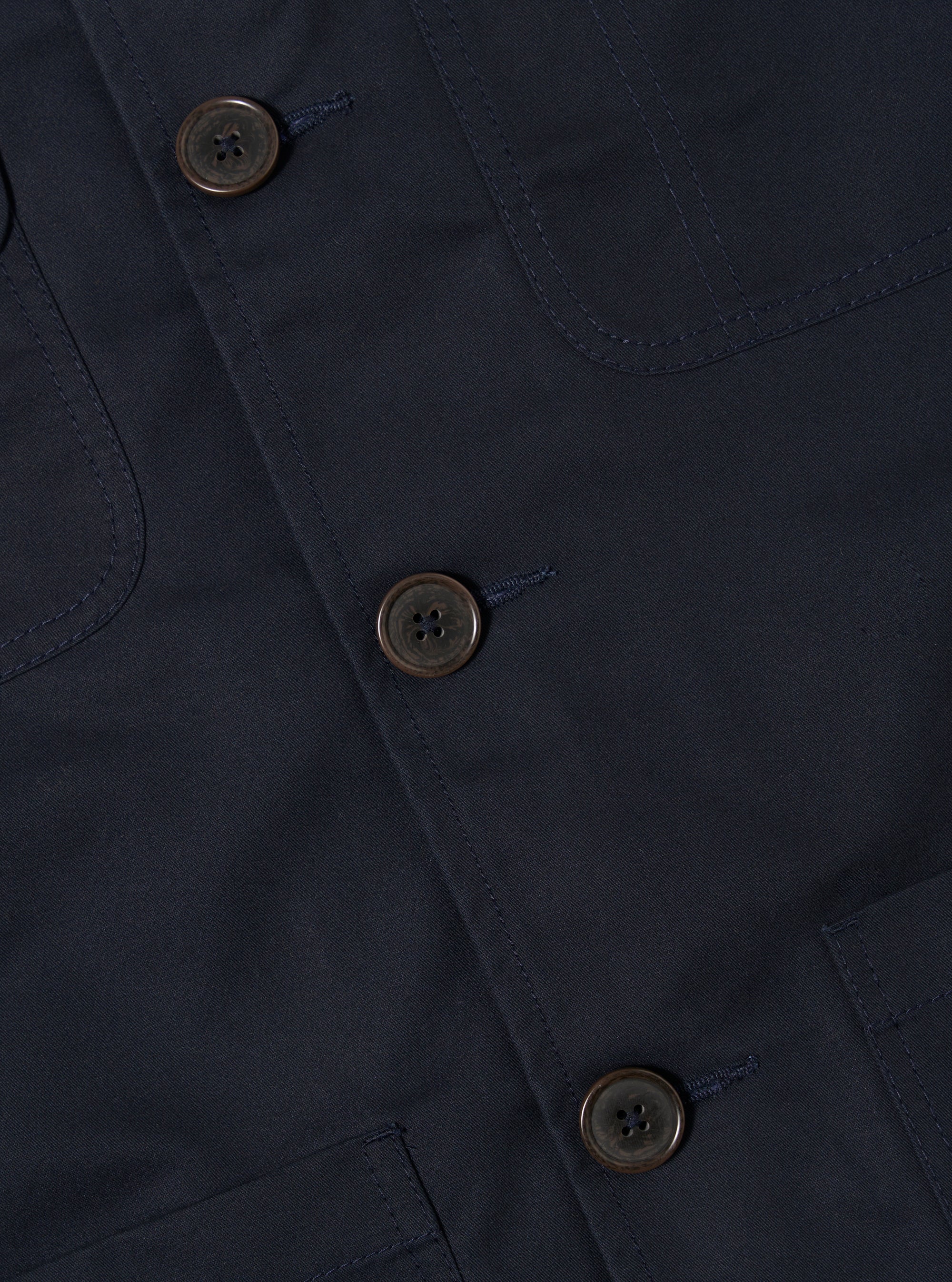 Navy Brushed Polytech Merchant Jacket